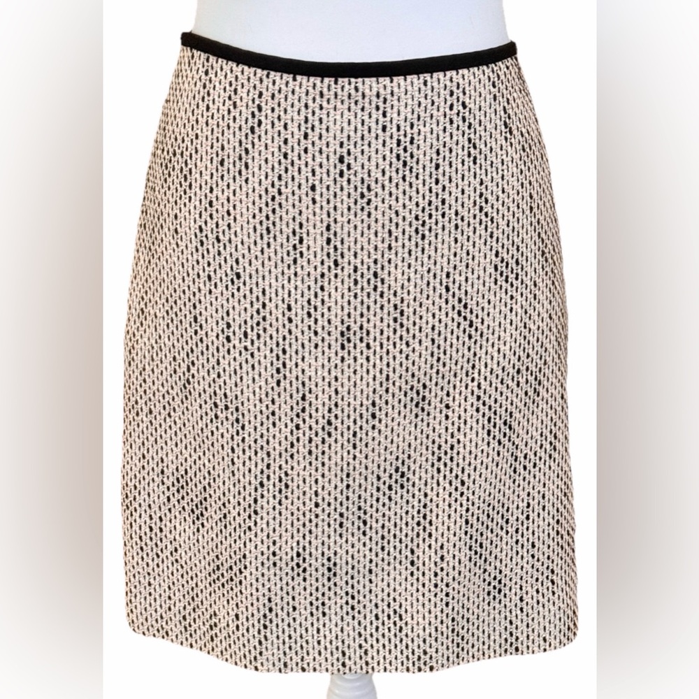 VINCE CAMUTO Pinky-Beige Tweed Straight Pencil Mini Skirt Size 6